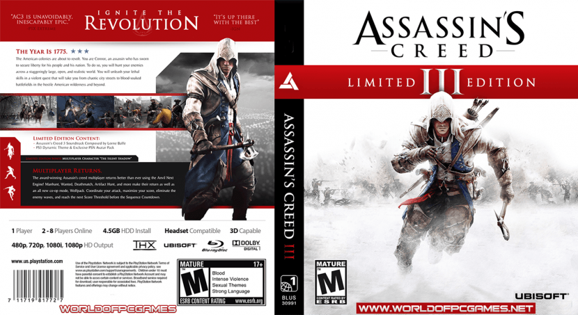 Assassins Creed 3 Free Download PC Game By worldofpcgames.com