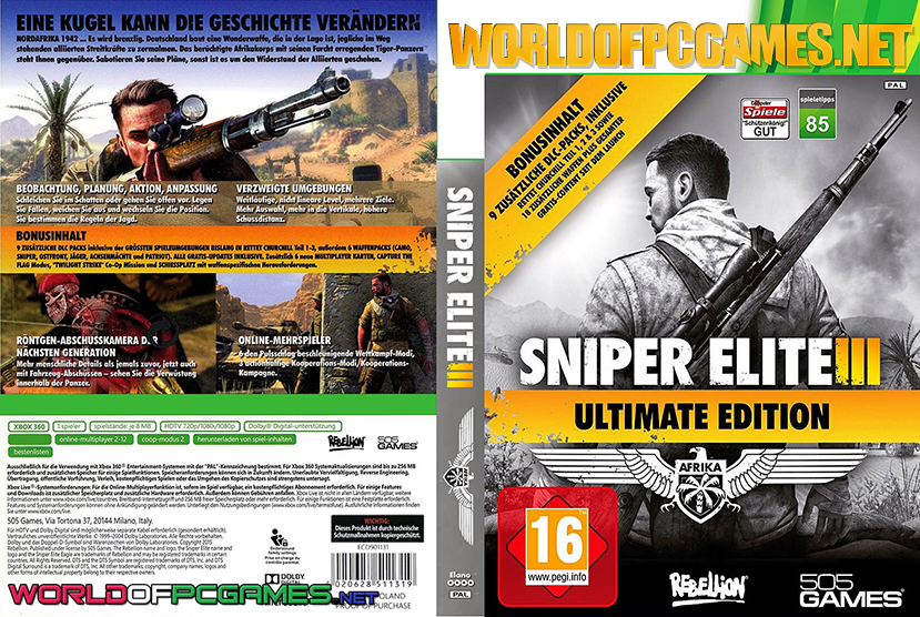 Sniper Elite 3 Free Download PC Game By worldofpcgames.com