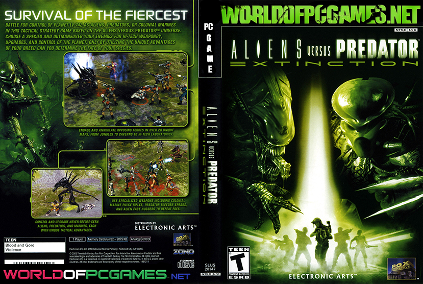 Aliens VS Predator Free Download PC Game By worldofpcgames.com