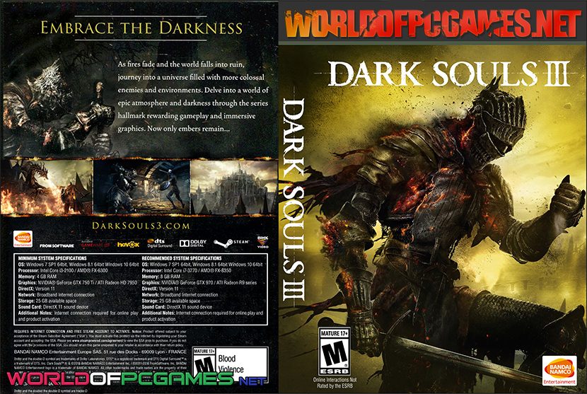 Dark Souls 3 Free Download PC Game Multiplayer DLC By Worldofpcgames