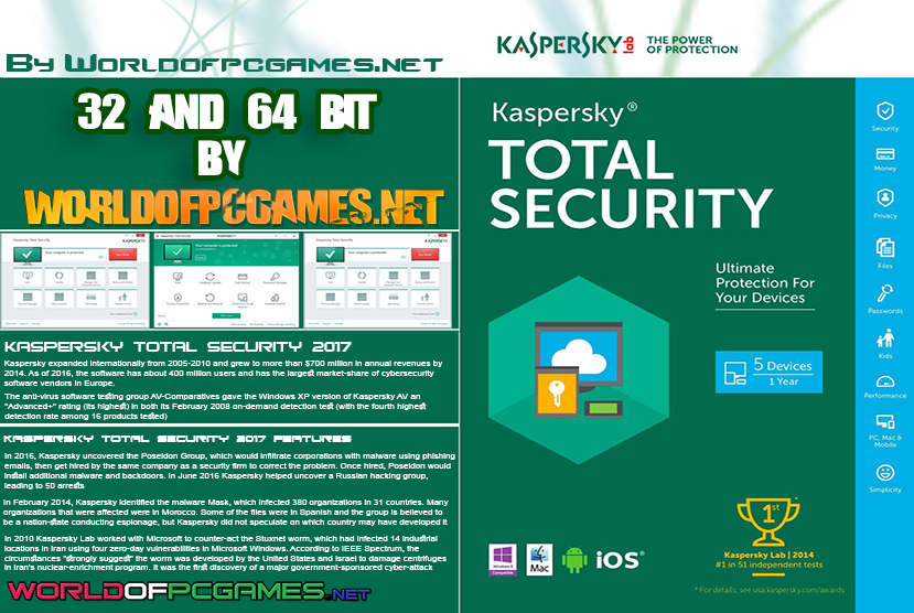 Kaspersky Total Security 2017 Free Download Full By worldofpcgames.com