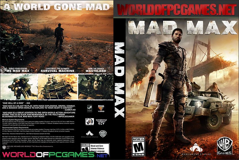 Mad Max Free Download PC Game By worldofpcgames.com