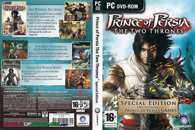 Prince Of Persia The Two Thrones Free Download PC Game Cover By worldofpcgames.com