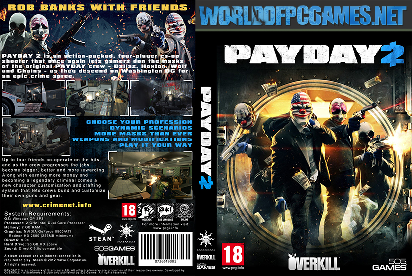 Payday 2 Free Download PC Game By worldofpcgames.com