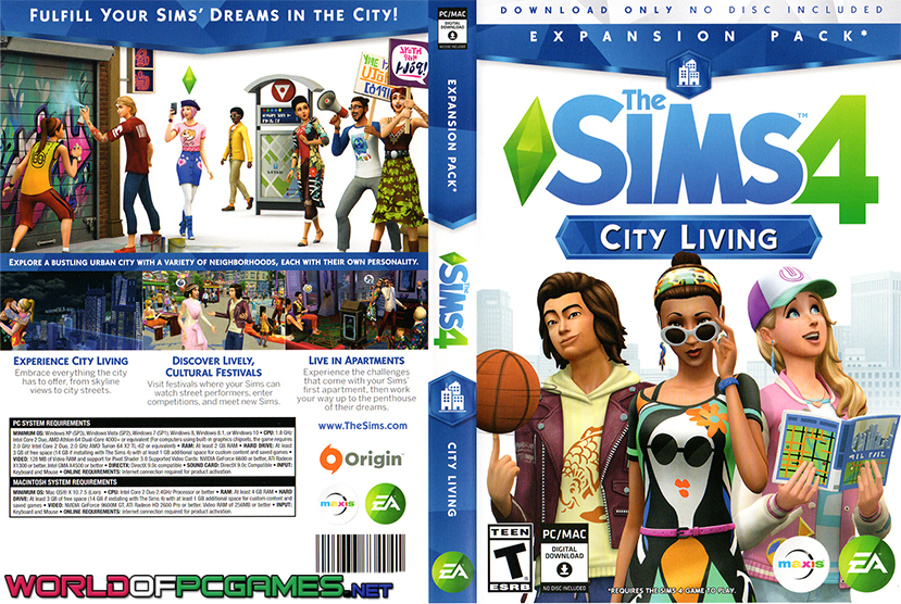 The Sims 4 City Living Free Download PC Game By worldofpcgames.com