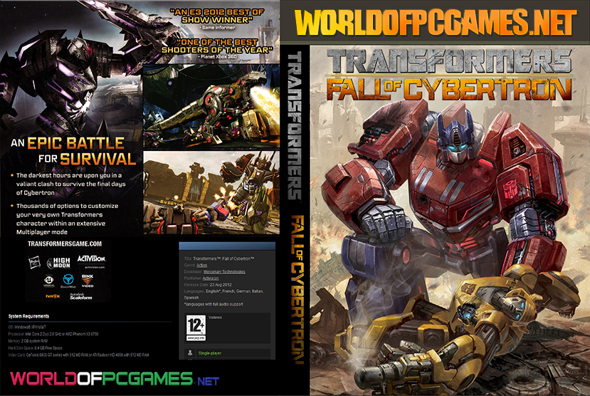 Transformers Fall Of Cybertron Free Download PC Game By worldofpcgames.com