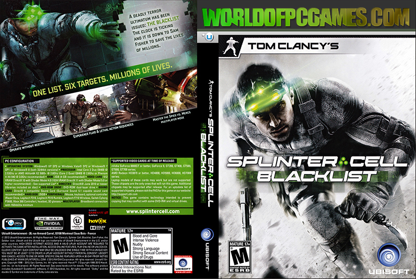 Splinter Cell Blacklist Free Download PC Game By worldofpcgames.comm