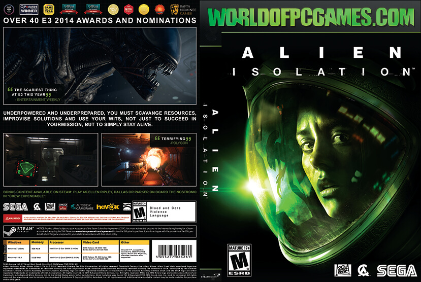 Alien Isolation Free Download PC Game By worldofpcgames.comm