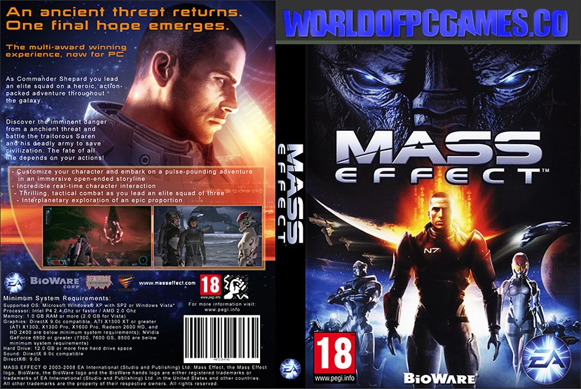 Mass Effect Free Download PC Game By worldofpcgames.com