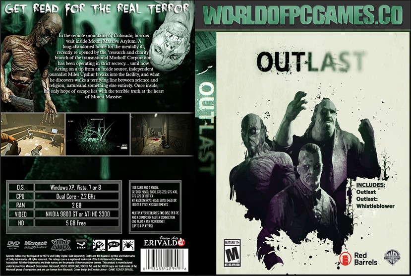 Outlast Free Download PC Game By worldofpcgames.com