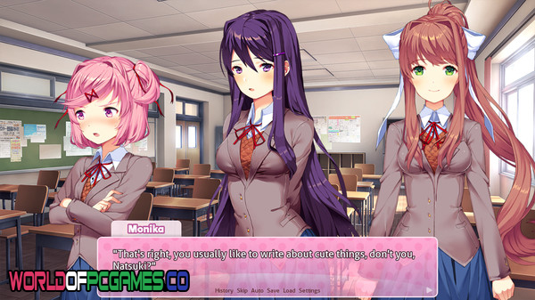 Doki Doki Literature Club Free Download PC Game By worldofpcgames.com