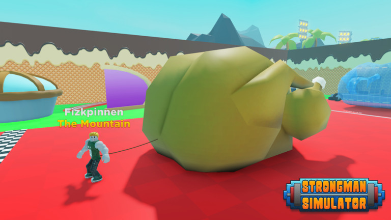 Strongman Simulator Auto Finish Spawn Item Get All Badges Roblox Scripts