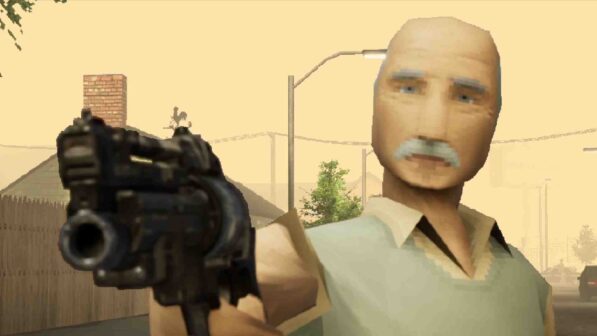 Grandpa High on Retro GamePlay