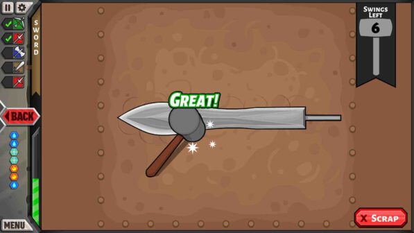 Jacksmith Weapons and Warriors Online
