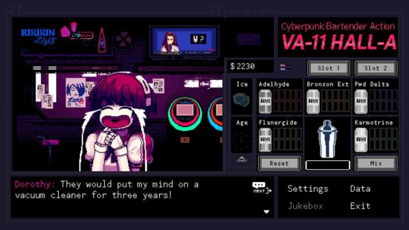 VA-11 Hall-A Cyberpunk Bartender Action GamePlay