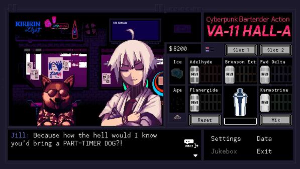 VA-11 Hall-A Cyberpunk Bartender Action Reviews