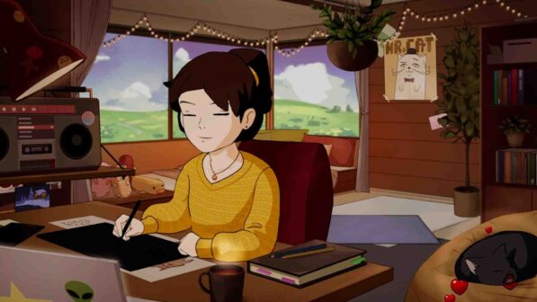 Comfy Girl Lofi Companion Steam Game