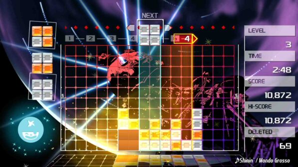 LUMINES REMASTERED GamePlay