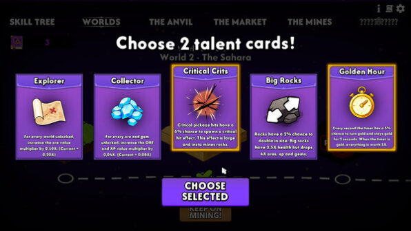 Keep on Mining! – Worlds Steam game