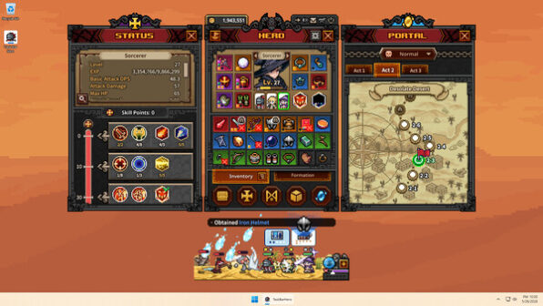 TBH Task Bar Hero Gameplay