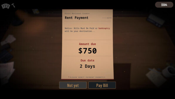 Bills Must Be Paid On Pc