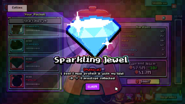Click the Button Steam game